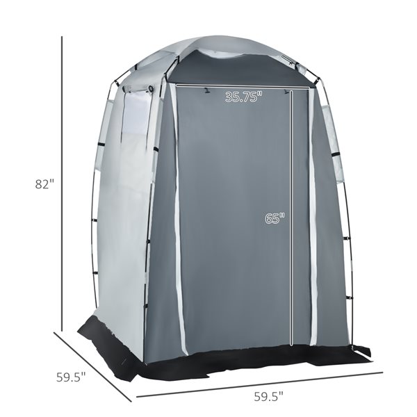 Outsunny Polyester Portable Privacy Tent