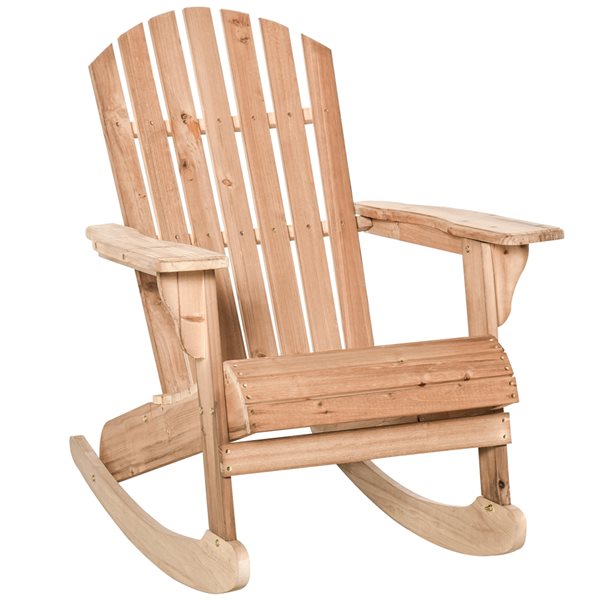 Wood rocking adirondack chair hot sale