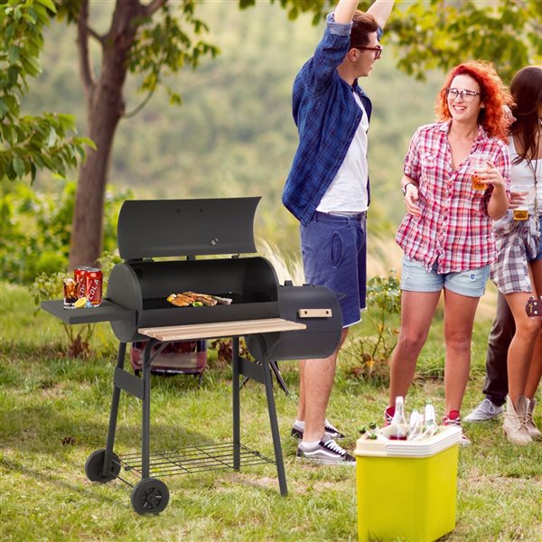 OUTSUNNY Outsunny Barbecue à charbon pliable portable BBQ grill