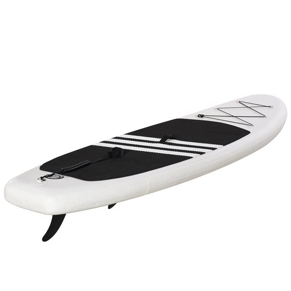 Soozier 120-in x 31 1/2-in White Non-Slip Inflatable Stand-Up Paddle Board with Accessories