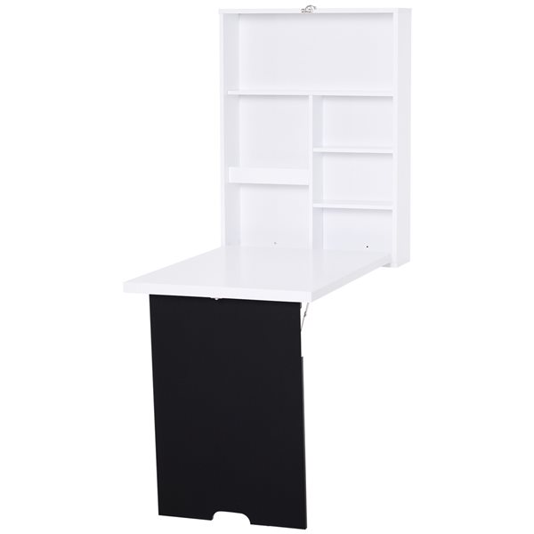 HomCom 30.75-in White Modern/Contemporary L-Shaped Desk