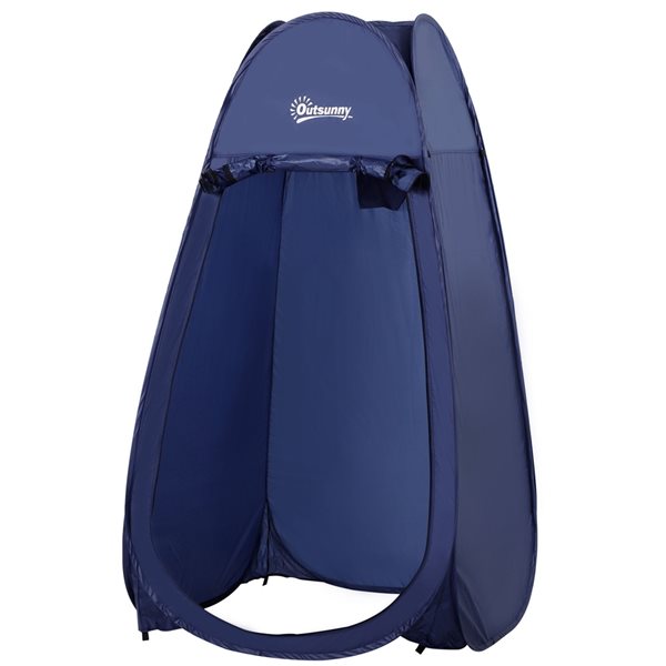 Outsunny Blue Polyester Privacy Tent