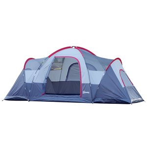 Outsunny 6-Person Polyester Camping Tent