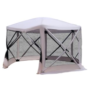 Outsunny 8-Person Polyester Pop-Up Canopy