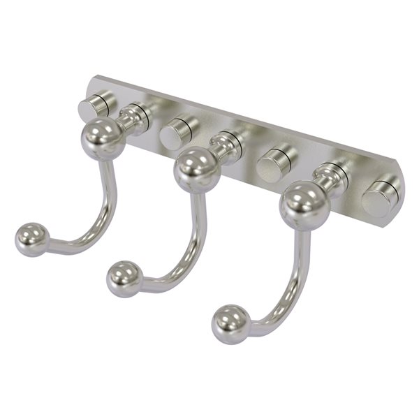 Allied Brass Prestige Skyline 3Hook Satin Nickel Towel Hook P10203SN