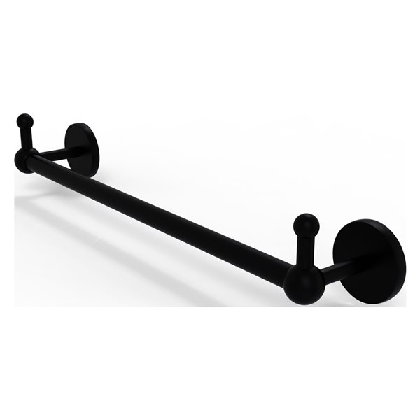 Allied Brass Prestige Skyline 30-in Matte Black Wall Mount Single Towel Bar