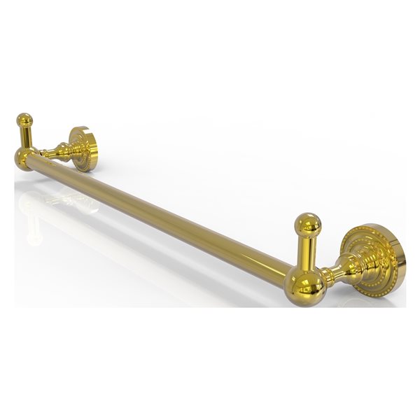 Allied Brass Dottingham 18-in Polished Brass Wall Mount Single Towel Bar
