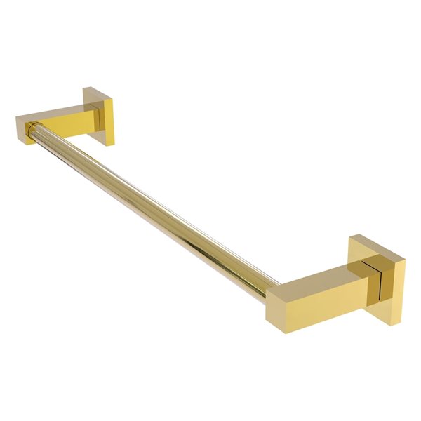 Allied Brass Montero 24-in Polished Brass Wall Mount Single Towel Bar