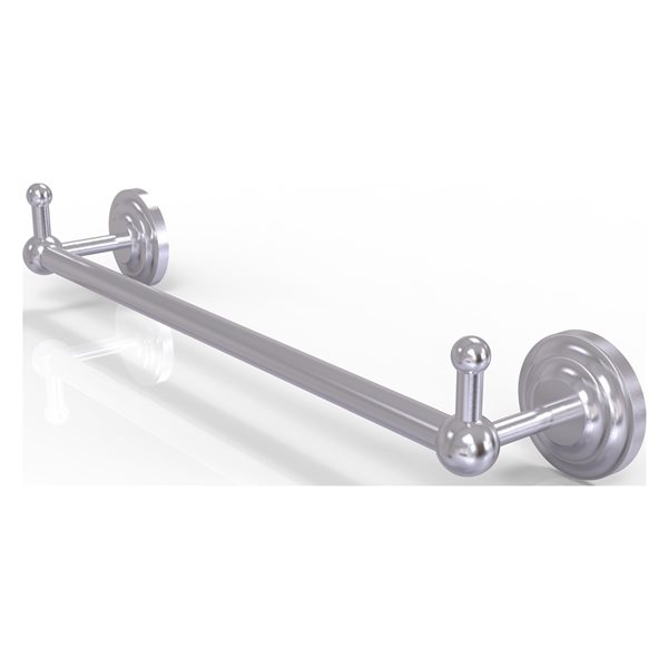 Allied Brass Prestige Que New 30-in Satin Chrome Wall Mount Single Towel Bar