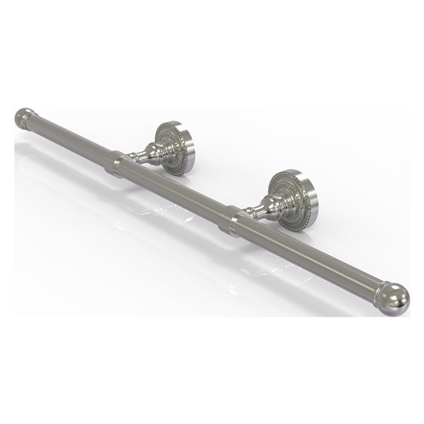 Allied Brass Dottingham 22-in Satin Nickel Wall Mount Double Towel Bar