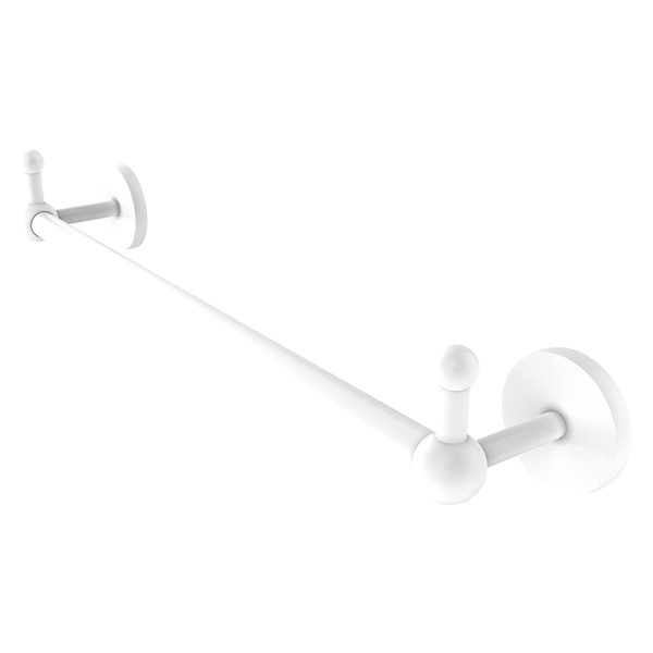 Allied Brass Prestige Skyline 24-in Matte White Wall Mount Single Towel Bar