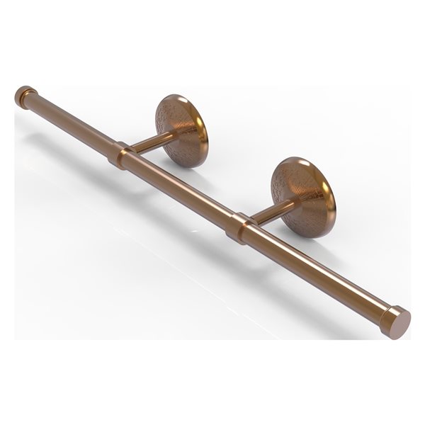 Allied Brass Monte Carlo 22-in Brushed Bronze Wall Mount Double Towel Bar