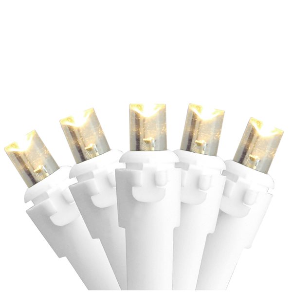 Northlight 100-Count 33-ft Wide Angle Warm White LED Indoor/Outdoor Christmas String Lights