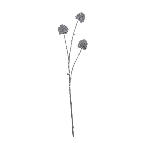 Northlight 32-in Silver Sequin Artificial Allium Christmas Spray