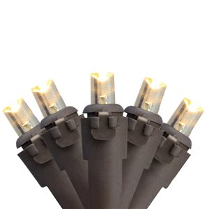 Northlight 100-Count 33-ft Warm White LED Wide Indoor/Outdoor Christmas String Lights
