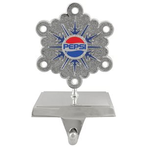 Northlight 6.5-in Silver and Blue Pepsi Snowflake Christmas Stocking Holder