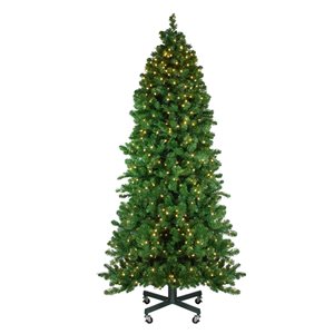 Northlight 7.5-ft Slim Olympia Pine Pre-Lit Artificial Christmas Tree with Warm White Lights