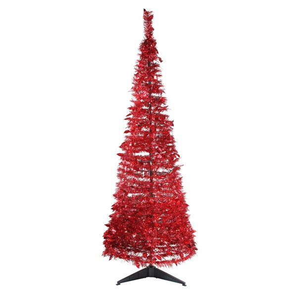 Tinsel Trees 6' Red Artificial Christmas Tree main image 1
