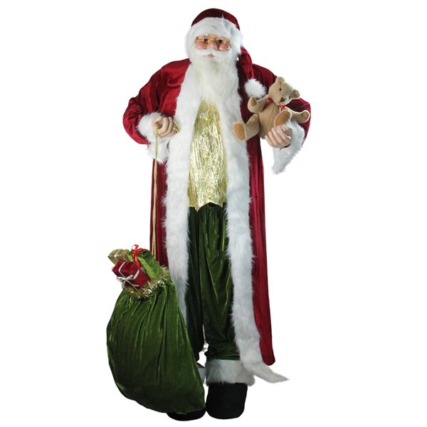 Northlight 6-ft Standing Plush Christmas Santa Claus Figure 31421765 | RONA