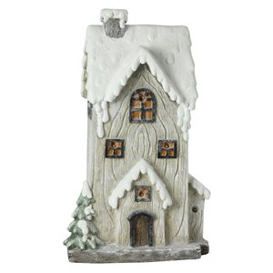 Northlight 19-in LED Lighted Battery Operated 2 Story House Christmas Decor