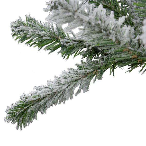 Northlight 6-ft Flocked Alpine Unlit Artificial Christmas Trees - Set of 3