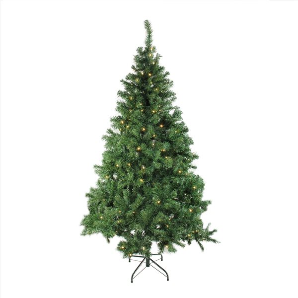 Northlight 6-ft Mixed Classic Medium Pine Pre-Lit Artificial Christmas Tree