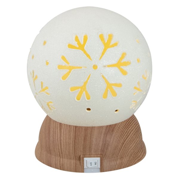 White Wood Snowflake Statue, 18.5 in.