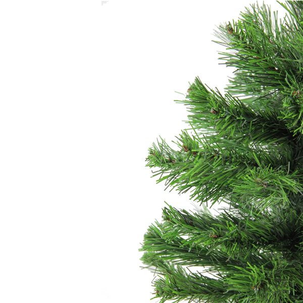 Northlight 1.5-ft Medium Pine Unlit Artificial Christmas Tree with Faux Wood Base