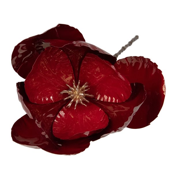 Northlight 23-in Red and Brown Magnolia Artificial Christmas Stem