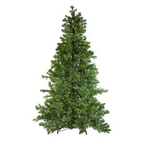 Northlight 6.5-ft Medium Layered Pine Artificial Christmas Tree with Warm White Lights