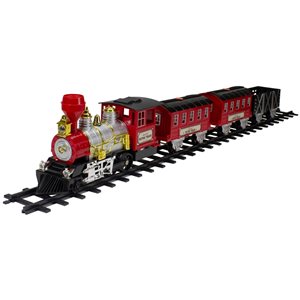 Northlight Battery Operated Lighted and Animated Christmas Train with Sound - 24-Piece Set