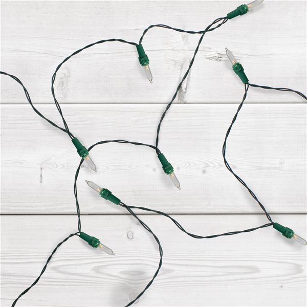 Northlight 50-Count 32-ft Warm White LED Battery-Operated Indoor Christmas String Lights
