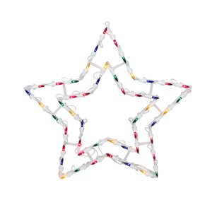 Northlight 16-in Lighted Star Christmas Window Silhouette Decoration