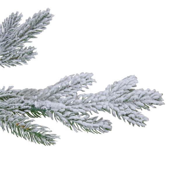 Northlight 6.5-ft Flocked Little River Fir Artificial Christmas Tree - Unlit