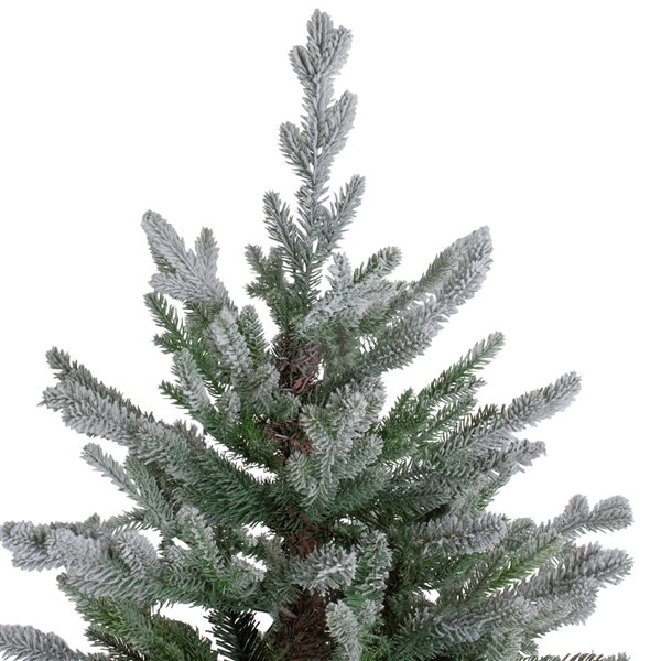 Northlight 6.5-ft Flocked Little River Fir Artificial Christmas Tree - Unlit