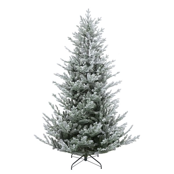 Northlight 6.5-ft Flocked Little River Fir Artificial Christmas Tree - Unlit