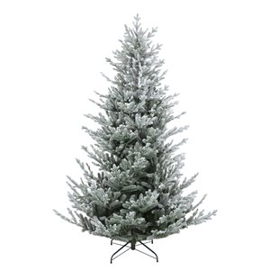 Northlight 6.5-ft Flocked Little River Fir Artificial Christmas Tree - Unlit