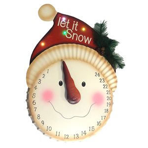 Sterling 21-in Lighted Let it Snow Christmas Countdown Advent Calendar