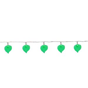 Northlight 10-Count 8-ft  Leaf Shaped Incandescent Battery-Operated Indoor Christmas String Lights