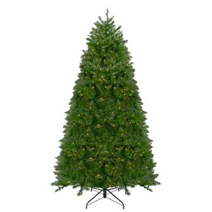 Northlight 10-ft Green Medium Northern Pine Pre-Lit Artificial Christmas Tree with Warm White Lights