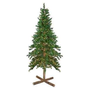 Northlight 6.5-ft Slim Royal Alpine Pre-Lit Artificial Christmas Tree with Warm White Lights