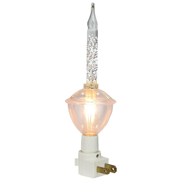 Northlight 6.5-in Clear Retro Style Christmas Bubble Night Light