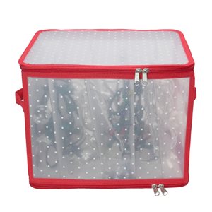 Northlight 12.5-in Transparent Zip Up Christmas Light Storage Box