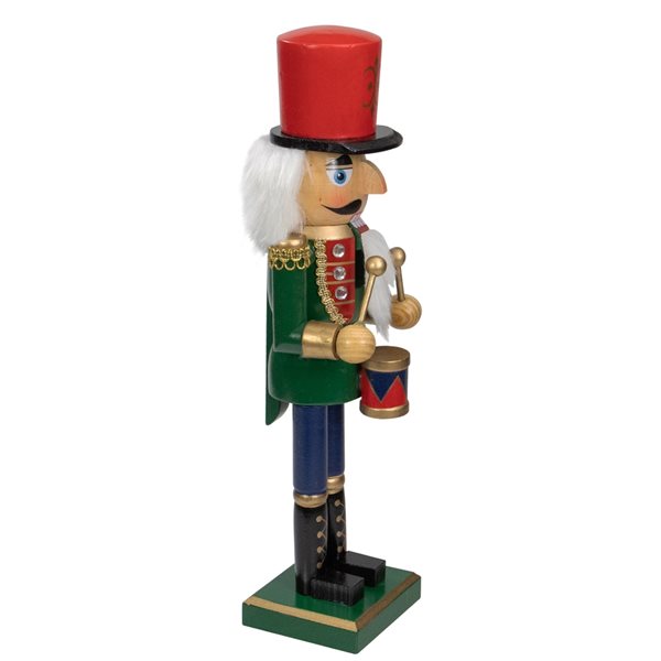 Northlight 14-in Green and Red Traditional Standing Drummer Christmas ...