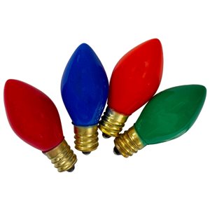 Mini-ampoules décoratives de remplacement M5 Holiday Living multicolores de  2,5 W, 5/pqt XLM501