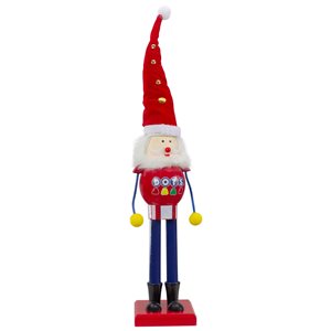 Northlight 16.75-in Red and Blue Dots Christmas Nutcracker Figurine