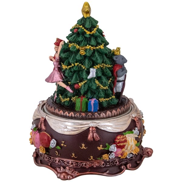 Northlight 6.25-in Musical Nutcracker and Ballerina Christmas Music Box