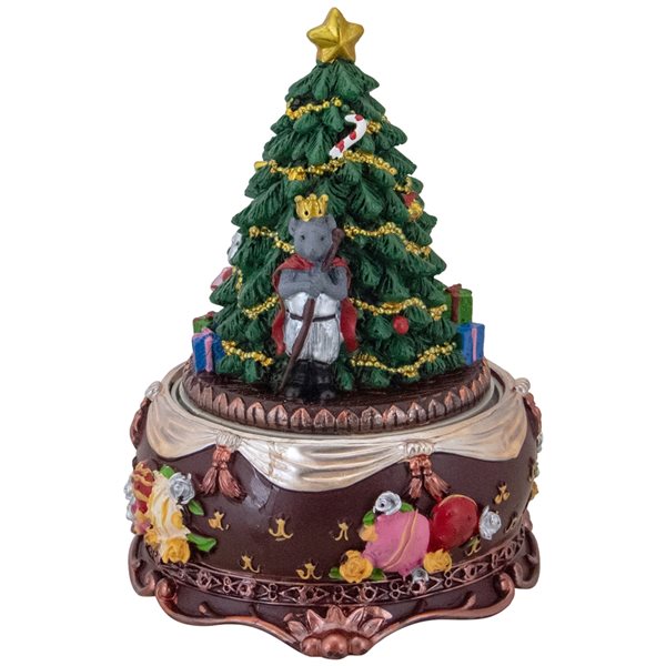 Northlight 6.25-in Musical Nutcracker and Ballerina Christmas Music Box