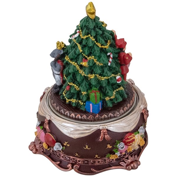 Northlight 6.25-in Musical Nutcracker and Ballerina Christmas Music Box