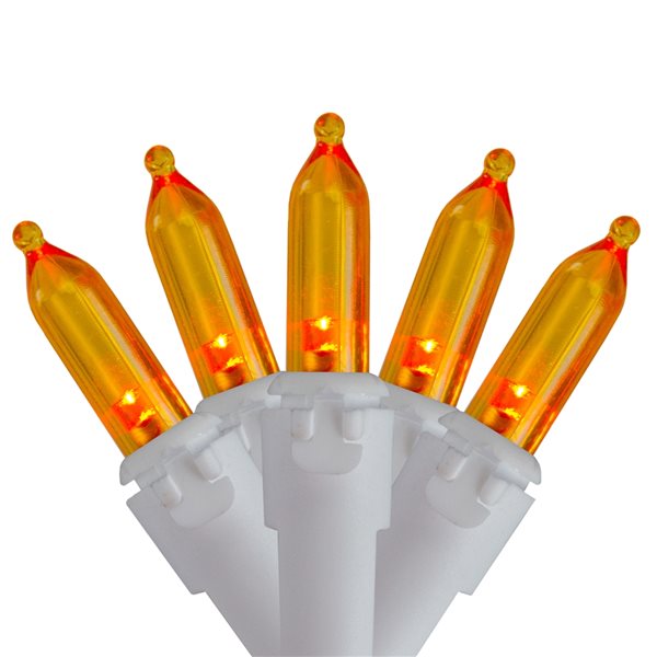 Northlight 100Count 33ft Orange LED Indoor/Outdoor Christmas String Lights 32605360 RONA